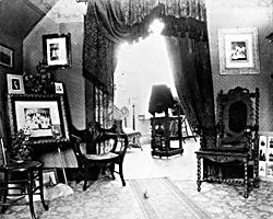 Interior of Wrensted's studio ca. 1907.